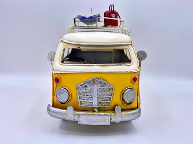 Retro Tin Campervan Larger Model In Yellow
