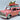 Retro Tin Model Car "Flower Power" In Pink Or Mint