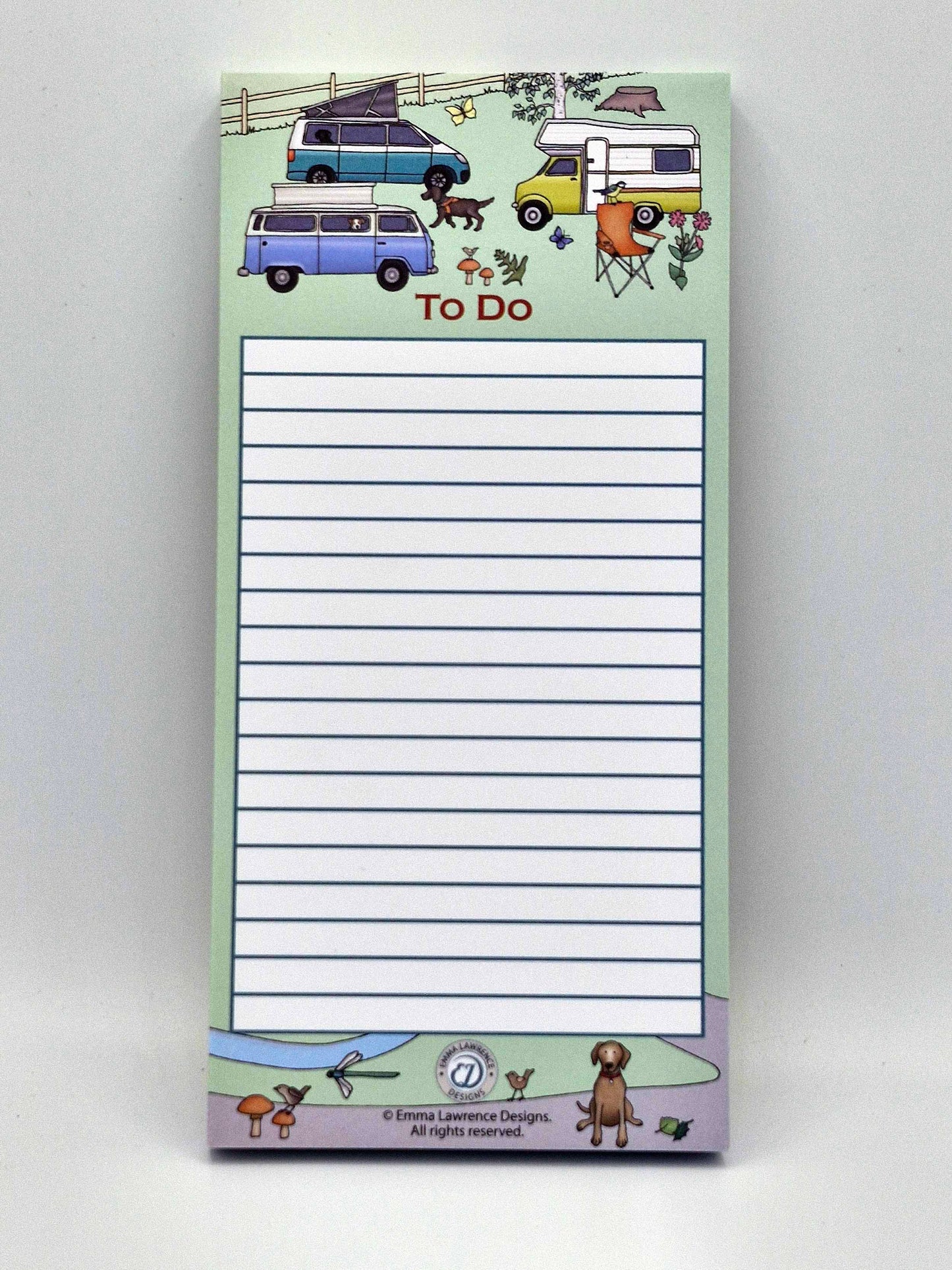 Campervan like VW and Caravan To Do List Gift Pad