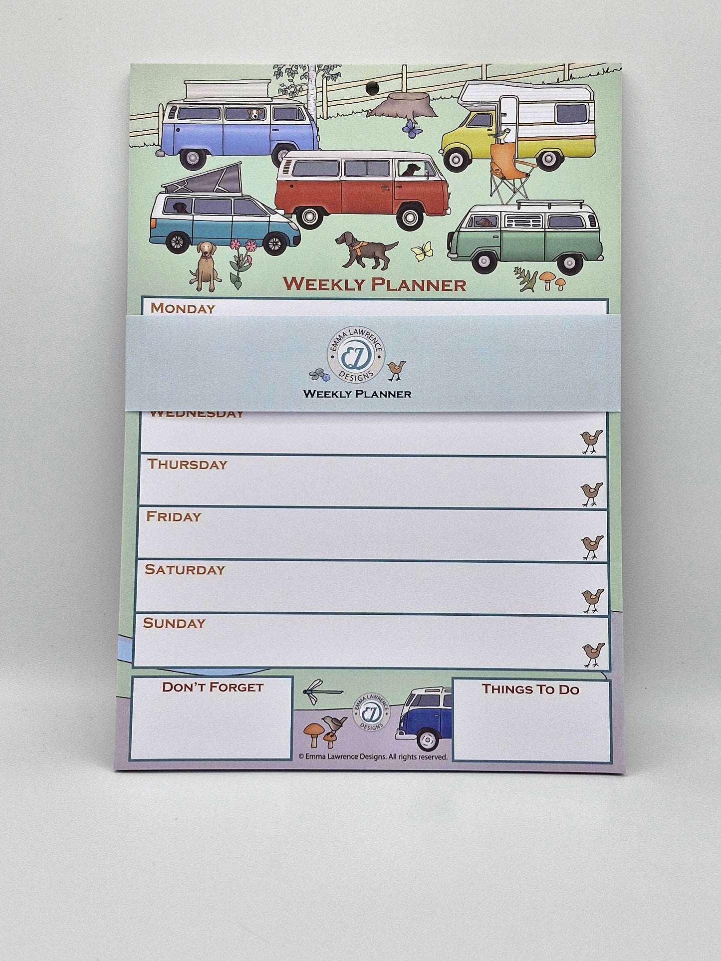 Campervan Like VW Splitscreen Baywindow Weekly Planner