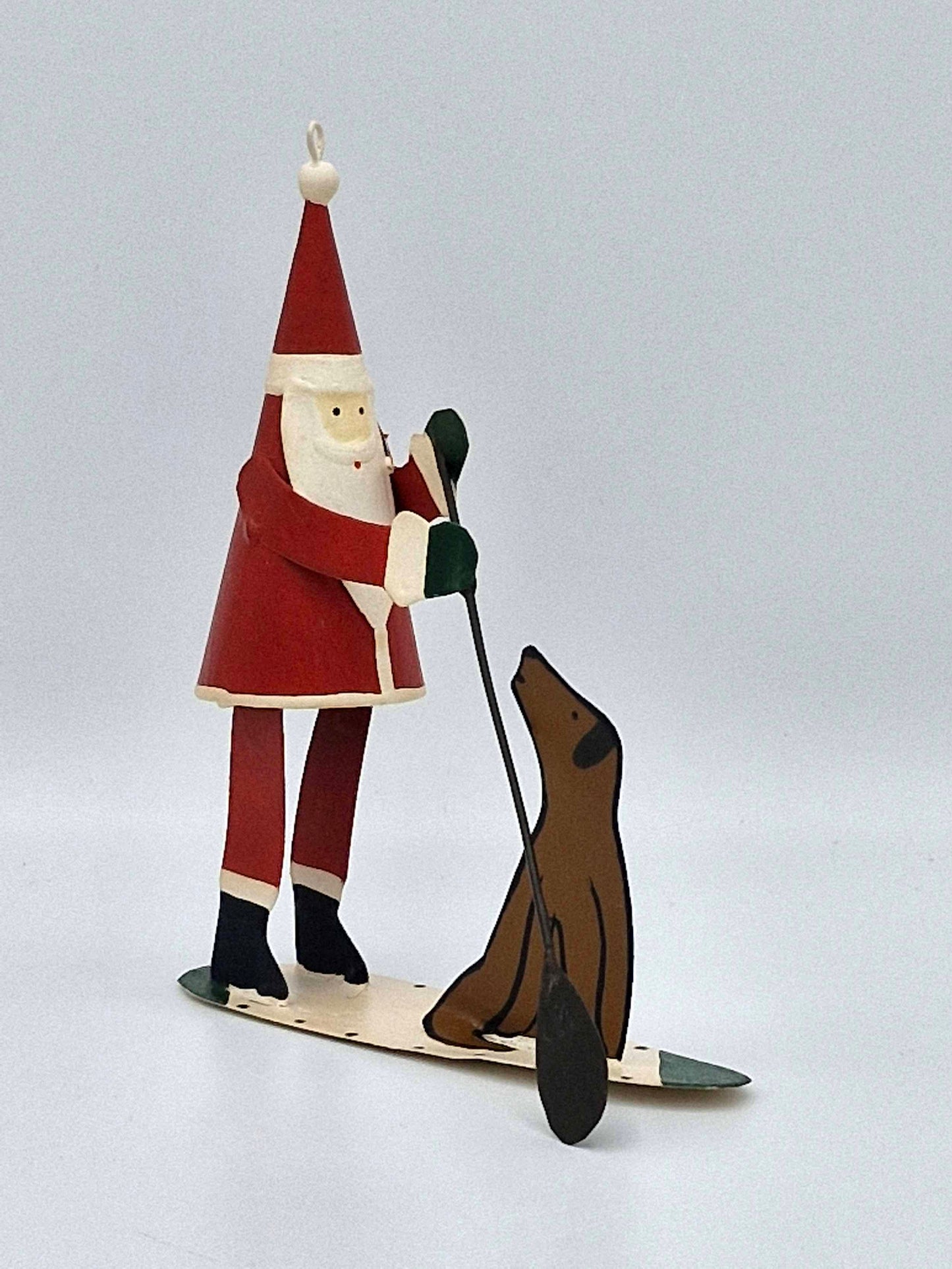 SUPS Santa on a Paddleboard small funky figure Lets SUP