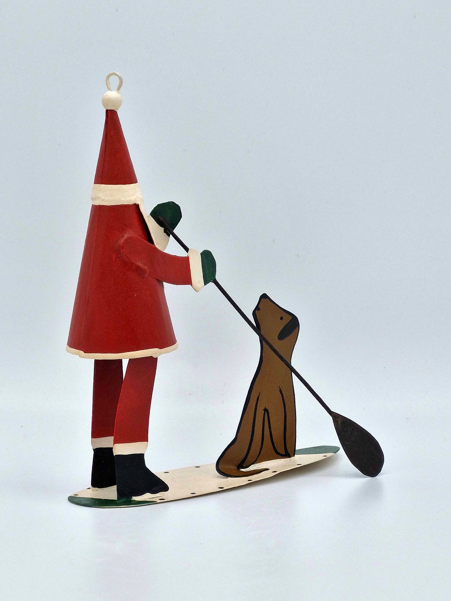 SUPS Santa on a Paddleboard small funky figure Lets SUP