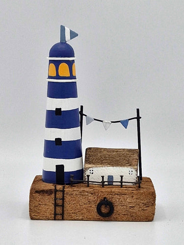 Wooden Lighthouse With House