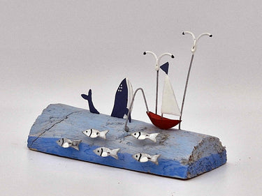 Whale at Sea Scene