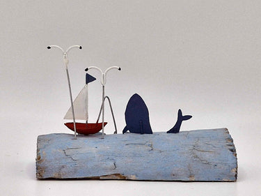 Whale at Sea Scene