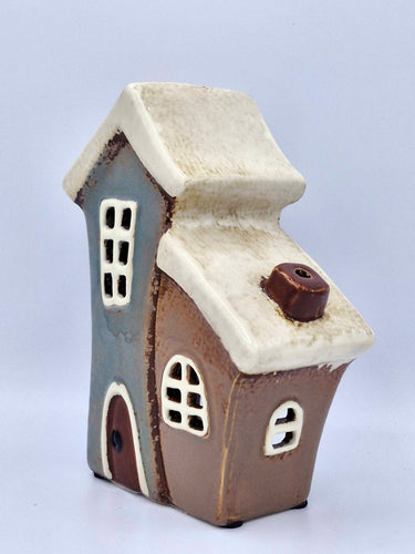 Ceramic Cottage Duo Tealight