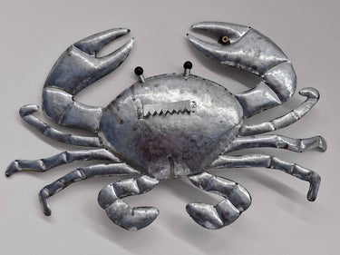 Metal Wall Art, Silver Crab