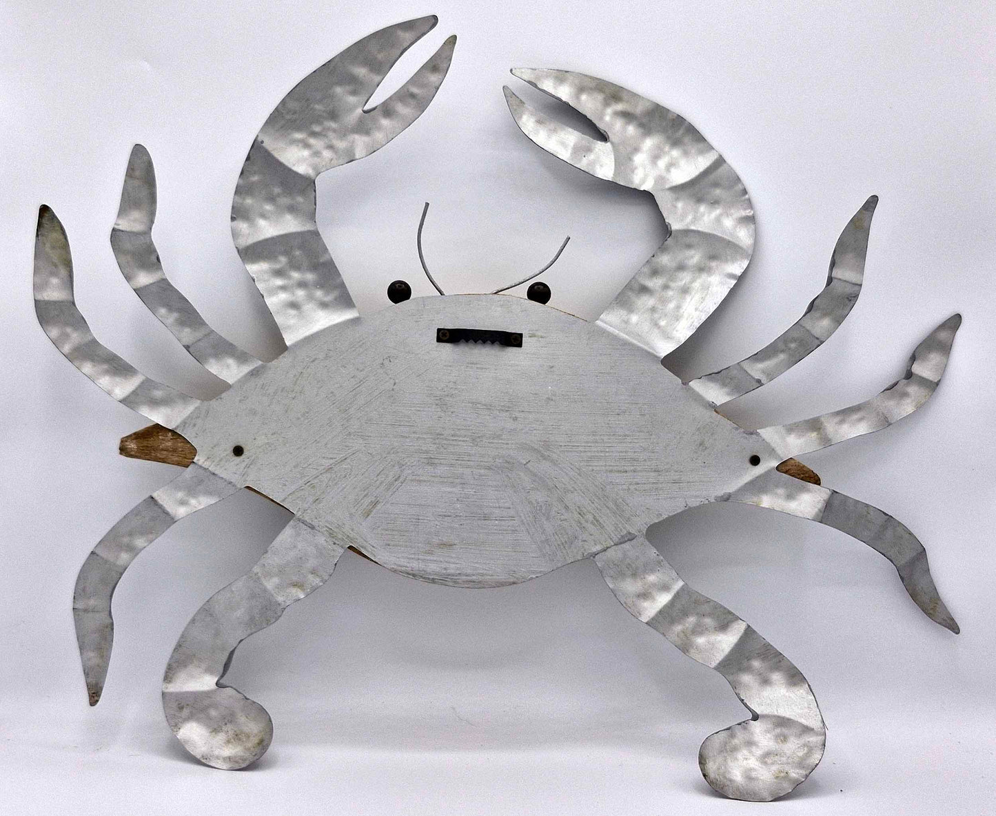 Large Rustic Wooden and Metal Crab Wall Art