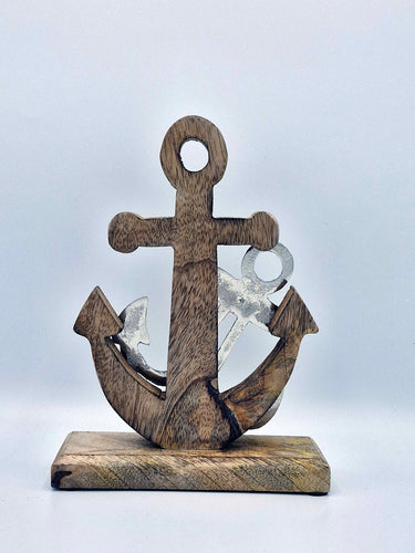 Wooden Anchor Decor