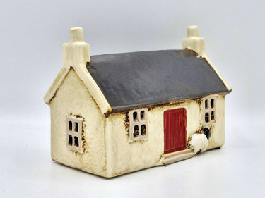 Ceramic Farmhouse with Sheep Tea Light Holder