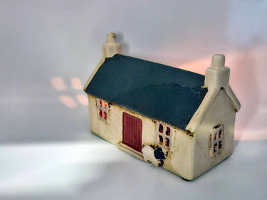 Ceramic Farmhouse with Sheep Tea Light Holder