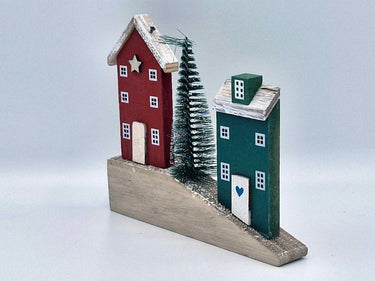 Wooden Sloped Christmas Village