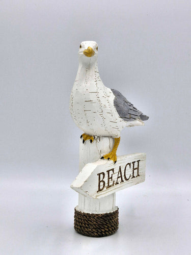 Sea Gull Ornament With "Beach" Arrow