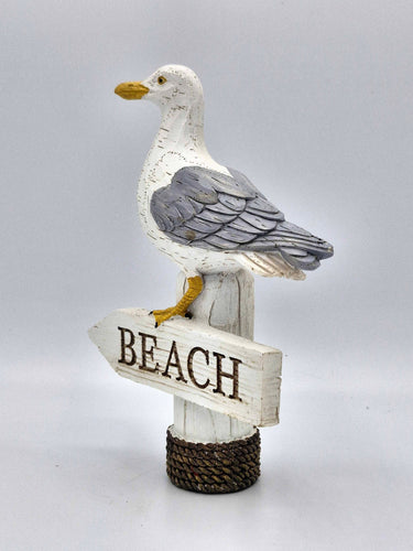 Sea Gull Ornament With "Beach" Arrow