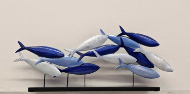 Blue Fish Shoal Ornament