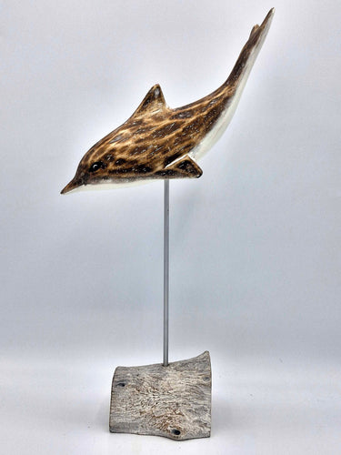 Wooden Dolphin Ornament