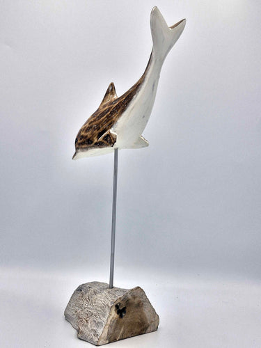 Wooden Dolphin Ornament