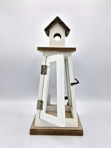 White Lighthouse Lantern "Beach Houses"