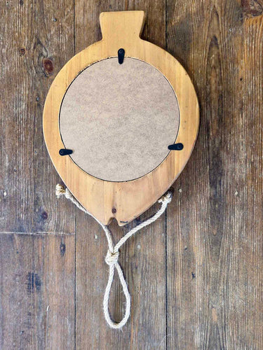 Rustic Hanging Fish Mirror