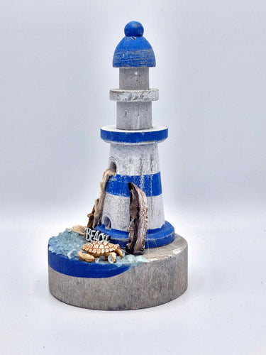 Rustic Wooden Beach Lighthouse