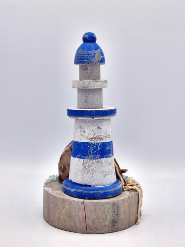 Rustic Wooden Beach Lighthouse