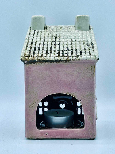 Pink Café Ceramic Tea Light Holder