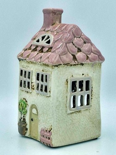 Cosy Cottage Ceramic Tea Light Holder