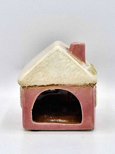 Cute Little Pink Ceramic Tea Light Cottage
