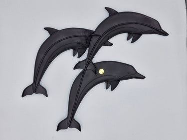 Enamel Dolphin Trio Wall Art