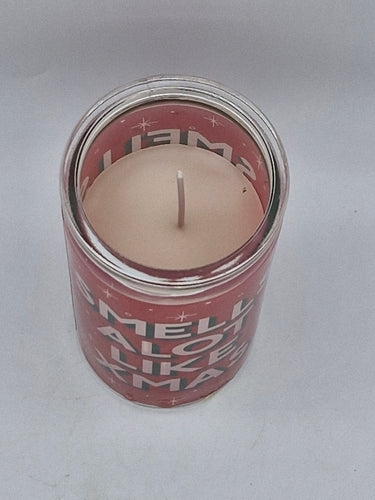 Tall Glass Christmas Jar Candle