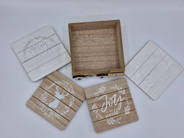 Christmas Houses Coaster Set