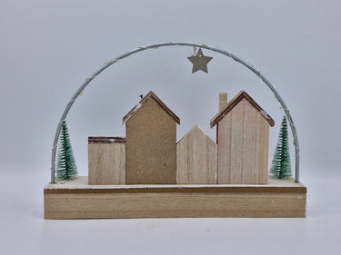 Christmas Houses with LED Hoop (small)