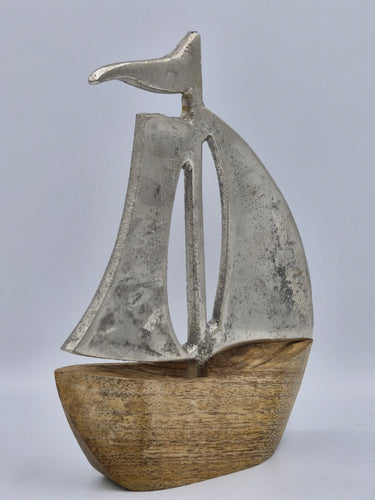 Wood and Metal Sail Boat