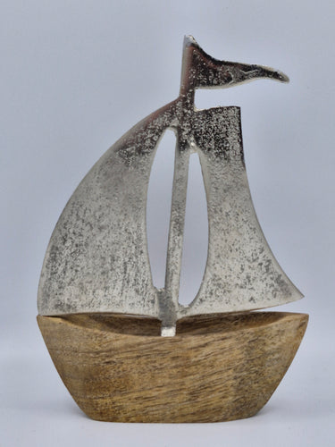 Wood and Metal Sail Boat