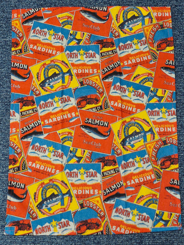Set of 2 Retro Lobster Tin Tea Towels