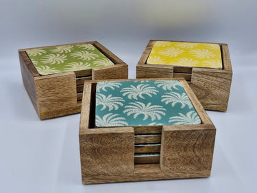 Palm Coasters Set of 4