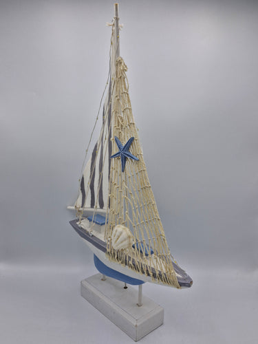 Wooden Sailboat with LED Lights