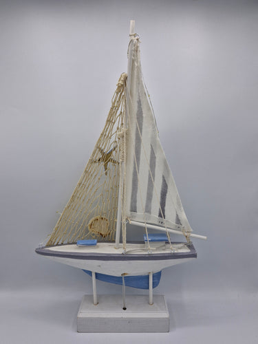 Wooden Sailboat with LED Lights