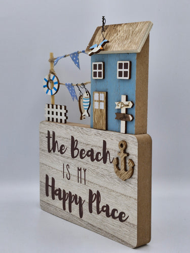Beach is My Happy Place Coastal Scene