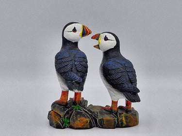 Resin Puffin Pair