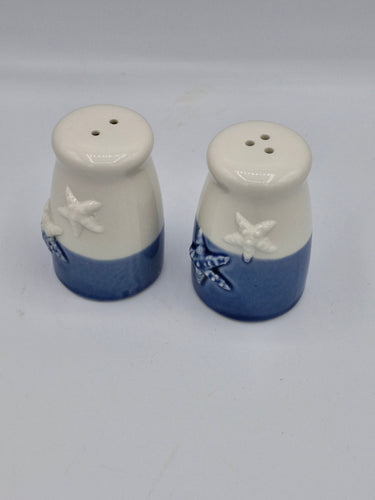 Ceramic Salt and Pepper Shaker Set with Starfish