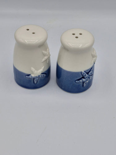 Ceramic Salt and Pepper Shaker Set with Starfish