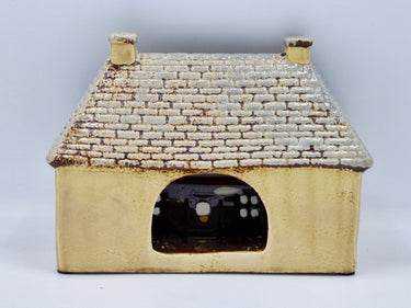 Ceramic bed and Breakfast Tealight Holder