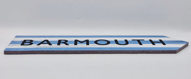 Barmouth Light Blue Stripes Sign