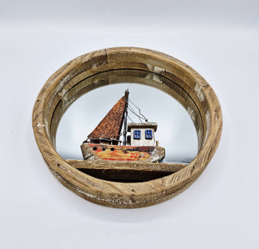 Rustic Boat Mirror