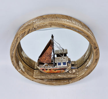Rustic Boat Mirror