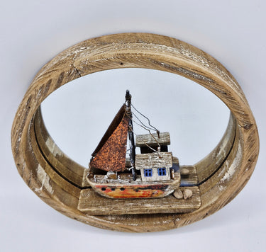 Rustic Boat Mirror