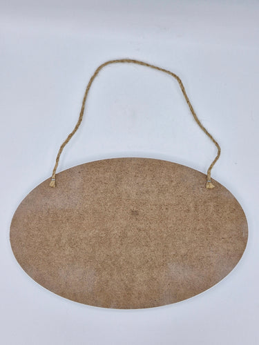 Oval hanging Beach Plaque