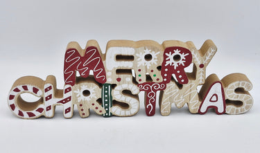 Merry Christmas Wooden Cut-out