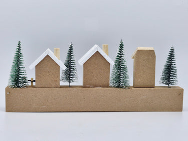 Wooden Christmas Trees Advent Calendar